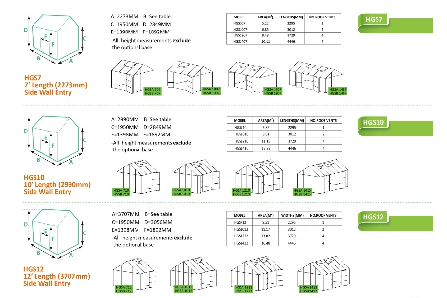 Premium Side Wall Entry Greenhouse for Sale