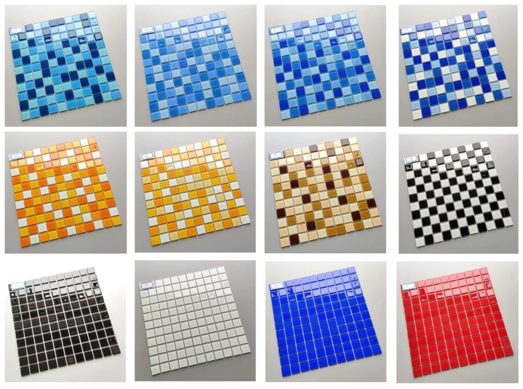 Blue Swimming Pool Square Mosaic Tile China Tile Mosaic Decorative